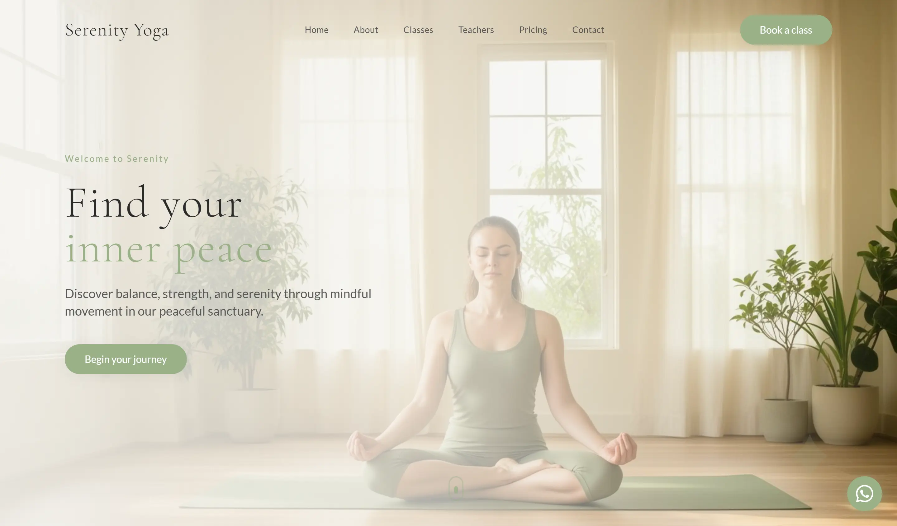 ZEN website design from the MyGymDesk template collection